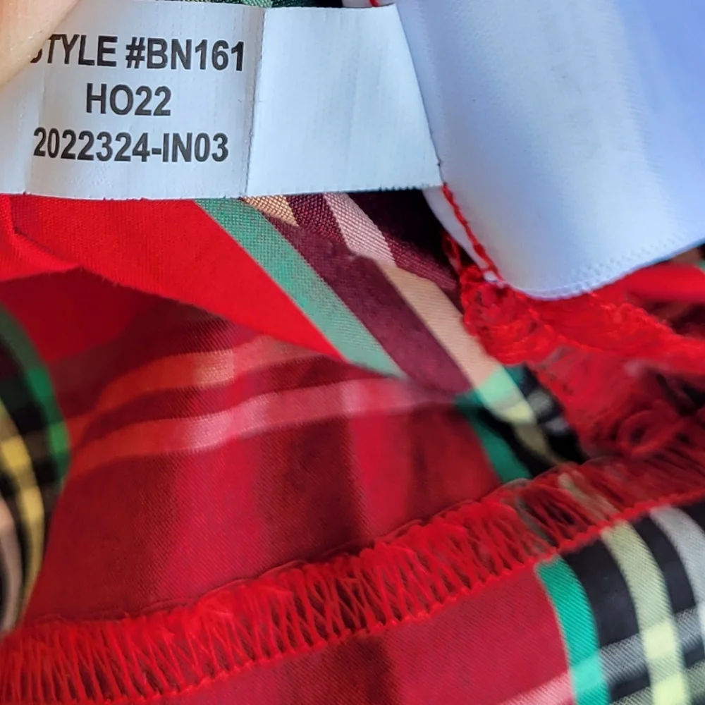 J. Crew Puff-sleeve poplin top in Good Tidings plaid size XXL - Picture 7 of 8